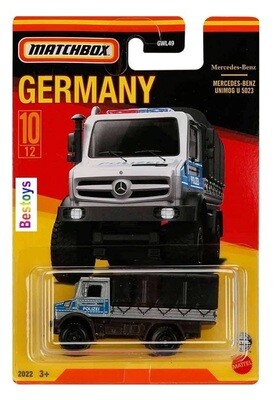 Matchbox Diecast Model Car Germany Series Mercedes Benz Unimog Truck U 5023 U5023 Police "Polizei"