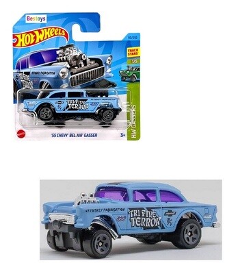 Hotwheels Hot Wheels Diecast Model Car 2023 110/250 Chevy Chevrolet Bel Air Gasser 1955 Gassers 1/64 scale