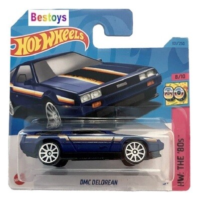 Hotwheels Hot Wheels Diecast Model Car 2023 101/250 DMC Delorean The 80's 1/64 scale