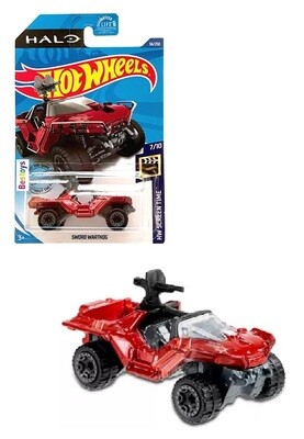Hotwheels Hot Wheels Diecast Model Car 2020 36/250 Sword Warthog Halo Game Gaming Screen Time 1/64 scale