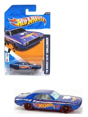 Hotwheels Hot Wheels Diecast Model Car 2012 174/247 Dodge Hemi Challenger 1970 No 1 Racing