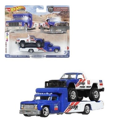 Hotwheels Hot Wheels Diecast Model Car Culture Team Transport Chevy Chevrolet Impala 1961 No 61 + Chevy Ramp Truck 1972