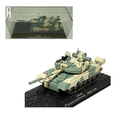Military Tank Model Collection T 80 T80 BV 4th Guards Division USSR 1990 1/72 OO railway scale