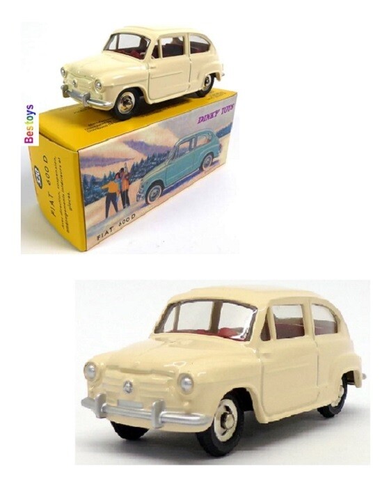DeAgostini Diecast Model Car Dinky Collection Fiat 600 D 600D No 5201/43 scale