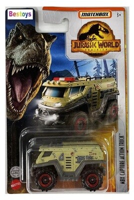 Matchbox Diecast Model Car Jurassic World Dominion MBX Capture Action Truck