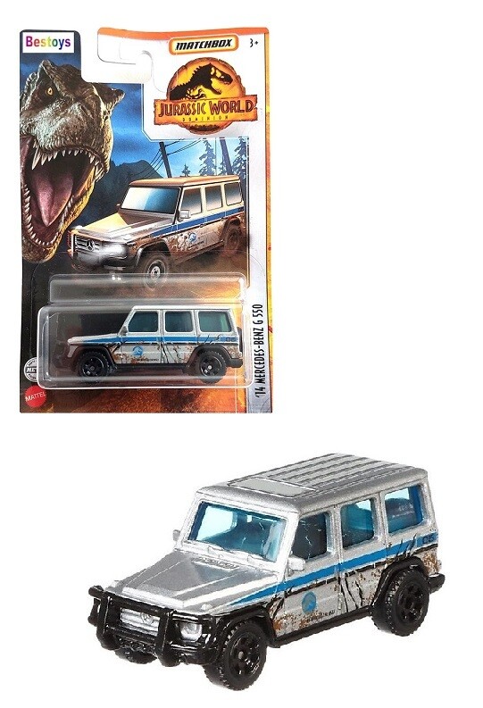 Matchbox Diecast Model Car Jurassic World Dominion Mercedes Benz G 550 G550 2014 1/64 scale