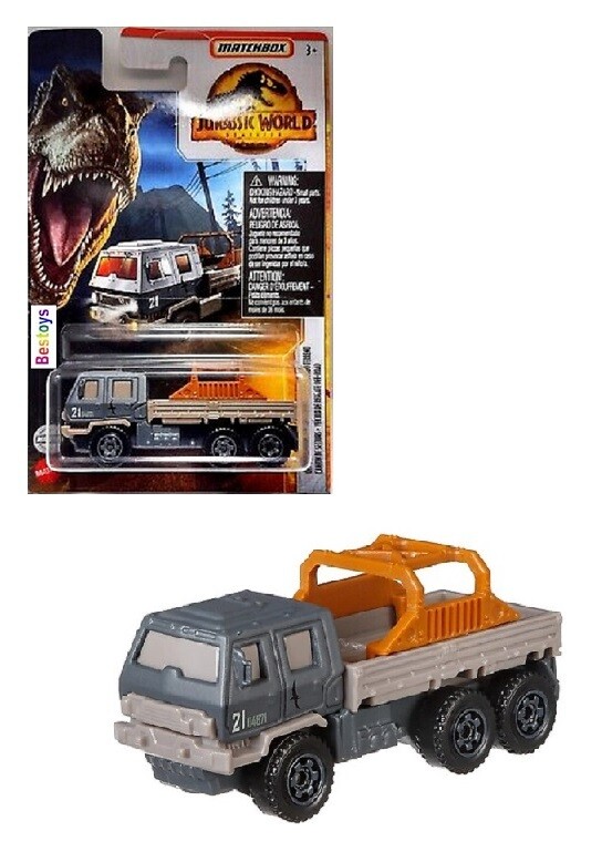 Matchbox Diecast Model Car Jurassic World Dominion Off Road Offroad Rescue Rig Truck
