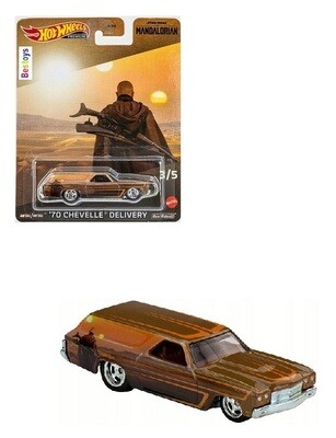 Hotwheels Hot Wheels Diecast Model Car Pop Culture Star Wars Mandalorian Chevy Chevrolet Chevelle Delivery 1970 1/64 scale