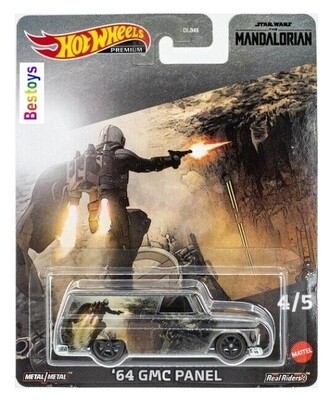 Hotwheels Hot Wheels Diecast Model Car Pop Culture Star Wars Mandalorian GMC Panelvan 1964 1/64 scale