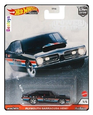 Hotwheels Hot Wheels Diecast Model Car Culture Power Trip Set GMC Syclone Dodge Chevy Plymouth Buick 1/64 scale