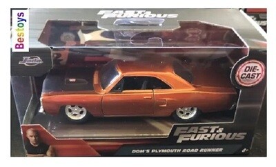 JADA Diecast Model Car Plymouth Road Runner Dom Fast & Furious Movie Film TV 1/32 scale
