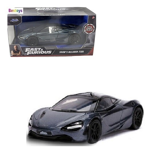 JADA Diecast Model Car McLaren 720 S 720S Shaw Fast &amp; Furious Movie Film TV 1/32 scale
