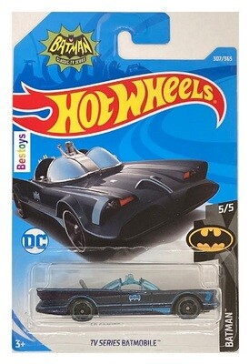 Hotwheels Hot Wheels Diecast Model Car 2018 307/365 Batmobile Batman Classic TV Series 1/64 scale