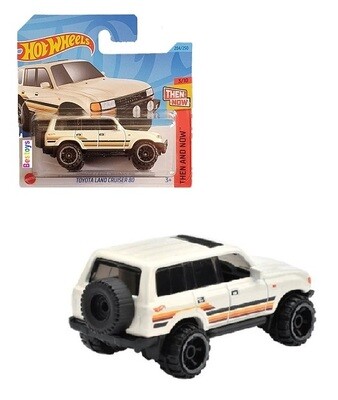 Hotwheels Hot Wheels Diecast Model Car 2023 204/250 Toyota Land Cruiser 80 Then &amp; Now 1/64 scale