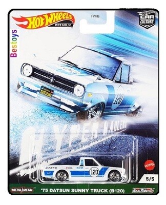 Hotwheels Hot Wheels Diecast Model Car Culture Hyper Haulers Datsun Sunny B120 Pickup 1975 No 120 1/64 scale