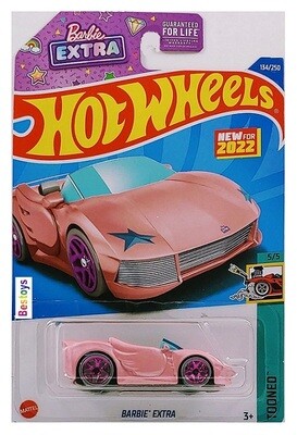 Hotwheels Hot Wheels Diecast Model Car First Edition 2022 134/250 Barbie Extra Car Tooned