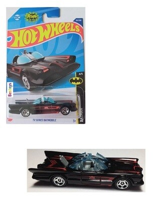 Hotwheels Hot Wheels Diecast Model Car 2022 131/250 Batmobile Batman Classic TV Series 1/64 scale