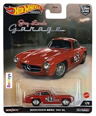 Hotwheels Hot Wheels Diecast Model Car Culture Jay Leno Set Mercedes Lamborghini Chevy McLaren Tank Car 1/64 scale