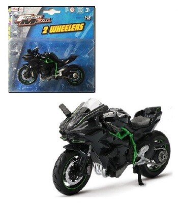 Maisto Diecast Model Motorcycle Motorbike Bike Kawasaki Ninja H2 R H2R 1/18 scale