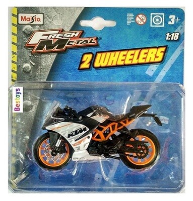 Maisto Diecast Model Motorcycle Bike KTM RC 390 RC390 1/18 scale