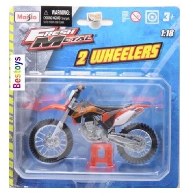 Maisto Diecast Model Motorcycle Bike KTM 450 SX F Scrambler 1/18 scale