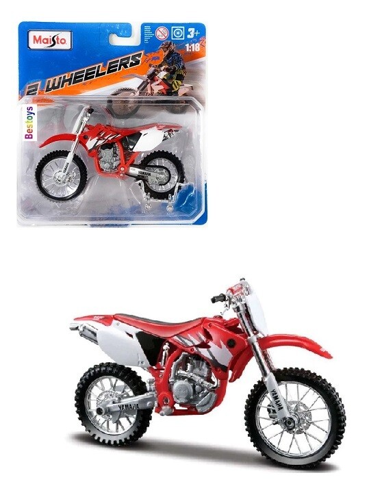Maisto Diecast Model Motorcycle Bike Yamaha YZF 450F Scrambler 1/18 scale