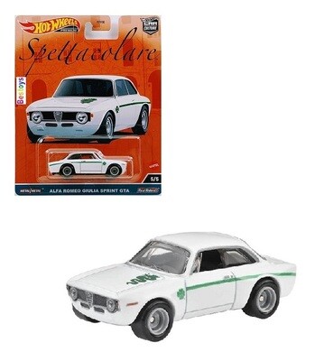 Hotwheels Hot Wheels Diecast Model Car Culture Spettacolare Alfa Romeo Giulia Sprint GTA 1/64 scale