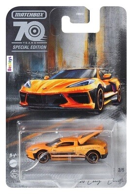 Matchbox Moving Parts Chevy Chevrolet Corvette 2020 70th Anniversary