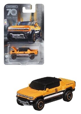 Matchbox Diecast Model Car Moving Parts Hummer EV 2022 70th Anniversary 1/64 scale