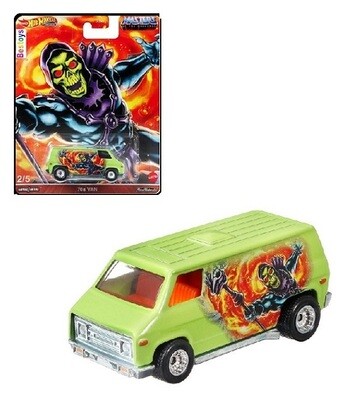 Hotwheels Hot Wheels Diecast Model Car Pop Culture Masters of the Universe 70&#39;s Van real riders 1/64 scale