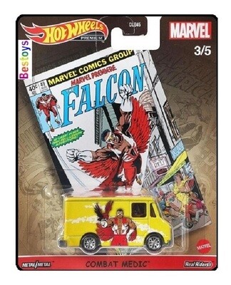 Hot Wheels Hotwheels Pop Culture Marvel Comics Combat Medic Van Falcon 1/64 scale