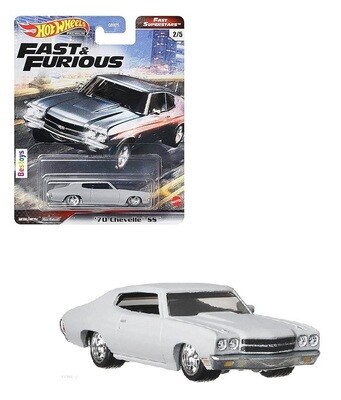 Hot Wheels Hotwheels Diecast Model Car Fast &amp; Furious Fast Superstars Chevy Chevrolet Chevelle SS 1970 Movie Film TV 1/64 scale