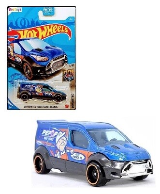 Hotwheels Hot Wheels Diecast Model Car 2021 7/250 Ford Transit Connect &quot;PEPOP&quot; Metro 1/64 scale