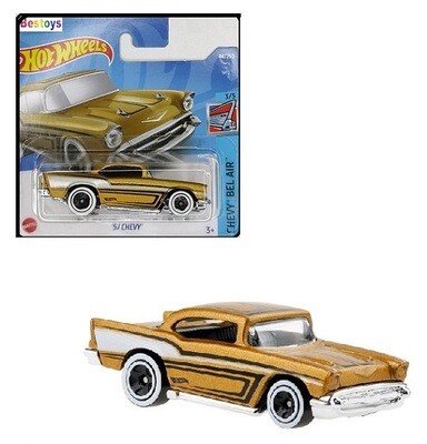 Hotwheels Hot Wheels Diecast Model Car 2022 44/250 Chevy Chevrolet 1957 Bel Air 1/64 scale