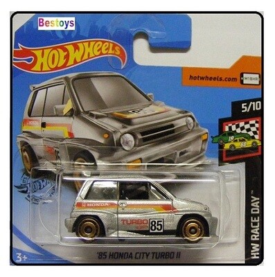 Hotwheels Hot Wheels Diecast Model Car 2020 11/250 Honda City Turbo 2 1985 No 85 Race Day 1/64 scale