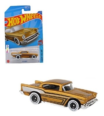 Hotwheels Hot Wheels Diecast Model Car 2023 44/250 Chevy Chevrolet 1957 Bel Air 1/64 scale