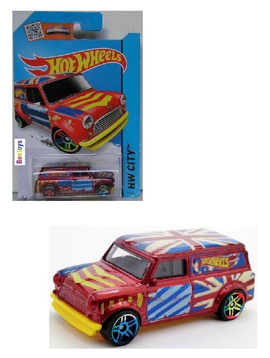 Hotwheels Hot Wheels Diecast Model Car 2014 27/250 Austin Mini Van 1967 1/64 scale