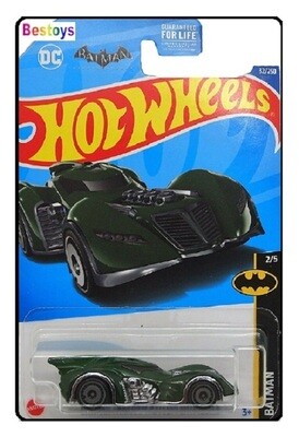 Hotwheels Hot Wheels Diecast Model Car 2022 32/250 Batmobile Batman Arkham Asylum Movie Film Comic