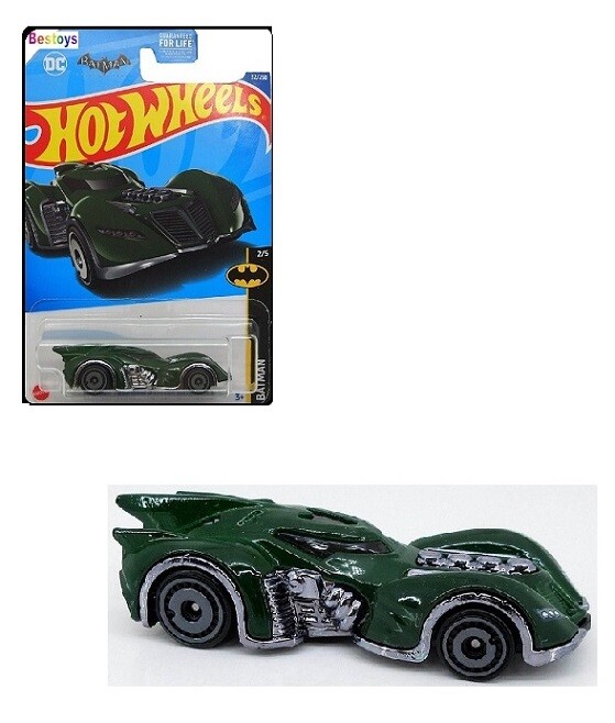 Hotwheels Hot Wheels Diecast Model Car 2022 32/250 Batmobile Batman Arkham Asylum Movie Film Comic