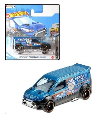 Hotwheels Hot Wheels Diecast Model Car 2021 7/250 Ford Transit Connect Van &quot;Pepop&quot; Metro 1/64 scale
