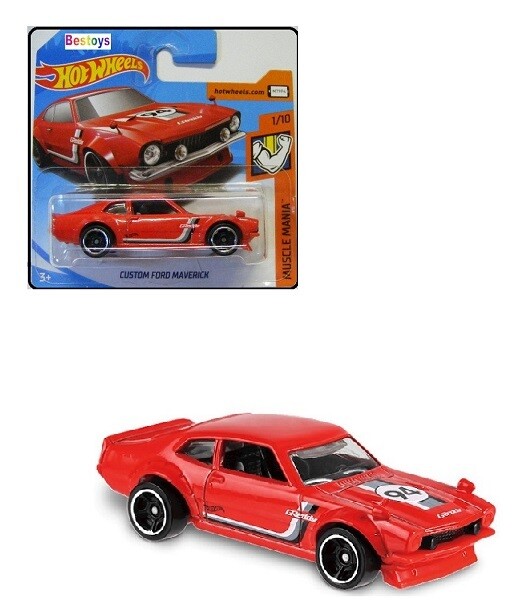 Hotwheels Hot Wheels Diecast Model Car 2019 98/250 Ford Maverick Custom &quot;Greddy&quot; Muscle Mania 1/64 scale