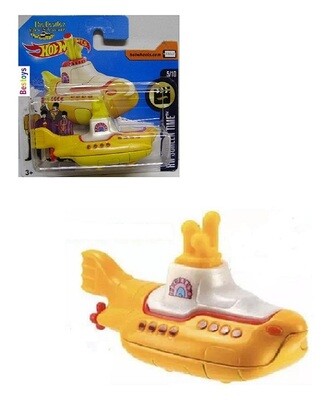 Hotwheels Hot Wheels Diecast Model Car 2017 49/365 Yellow Submarine Beatles Screen Time