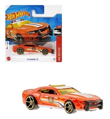 Hotwheels Hot Wheels Diecast Model Car 2023 203/250 Chevy Chevrolet Camaro SS 2010 &quot;Fire Chief&quot; Rescue 1/64 scale