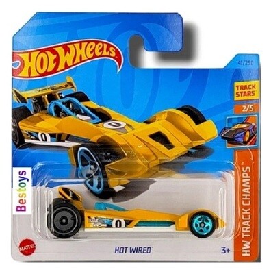 Hotwheels Hot Wheels Diecast Model Car 2023 41/250 Hot Wired No 0 Track Champs 1/64 scale