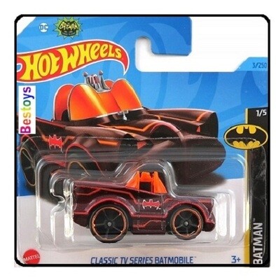 Hotwheels Hot Wheels Diecast Model Car 2022 3/250 Batman Batmobile Classic TV Series Tooned