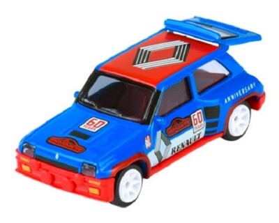 Majorette Diecast Model Car Anniversary Edition Renault 5 Turbo + collector tin 60th Anniversary 1/64 scale