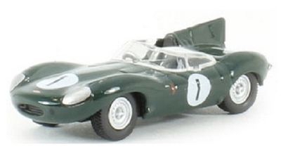 Oxford Diecast Model Car DTYP001 Jaguar D type Le Mans No 1 1956 1/76 OO railway scale