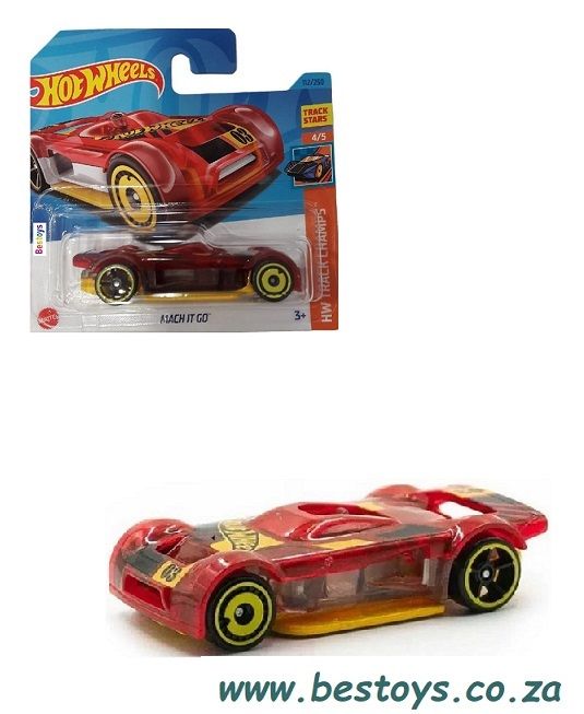 Hotwheels Hot Wheels Diecast Model Car 2023 112/250 Mach It Go Track Champs 1/64 scale