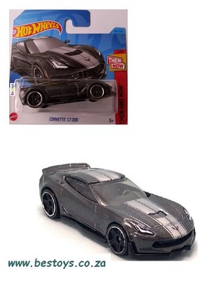 Hotwheels Hot Wheels Diecast Model Car 2023 193/250 Chevy Chevrolet Corvette C 7 C7 Z 06 Z06 Then &amp; Now 1/64 scale