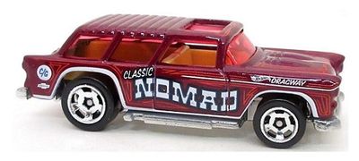 Hotwheels Hot Wheels Diecast Model Car 2023 243/250 Chevy Chevrolet Classic Nomad 1955 Wagons 1/64 scale